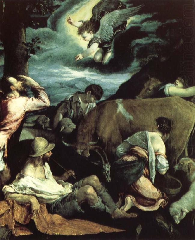 The Annunciation to the Shepherds, Jacopo Bassano
